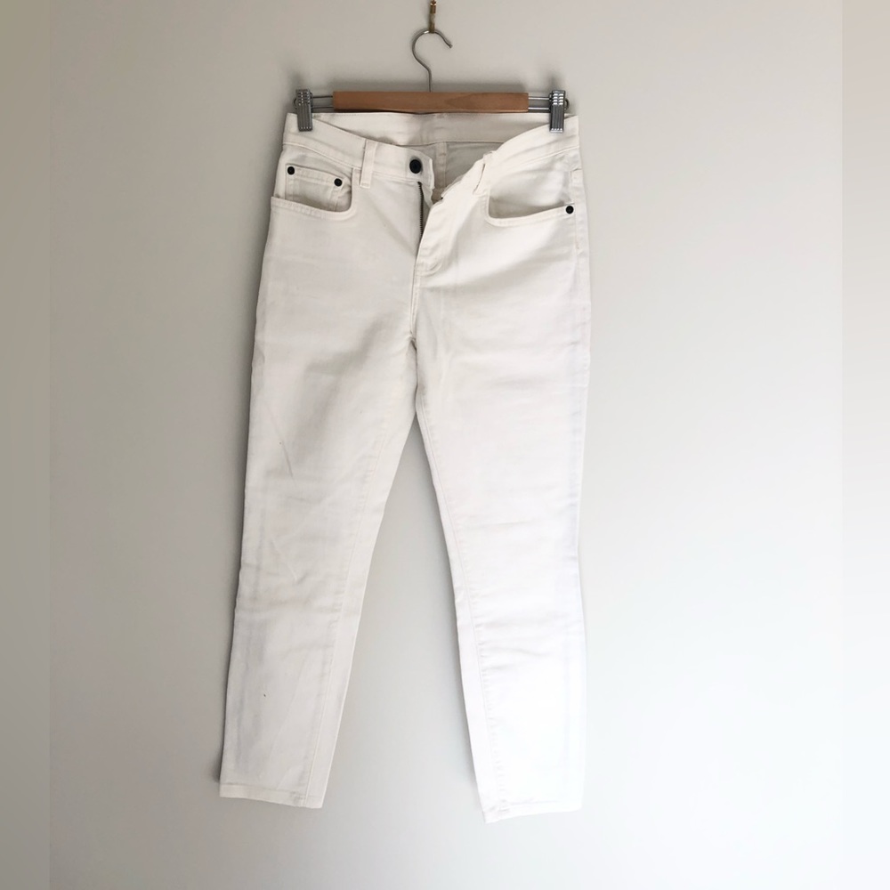 Designer Proenza Schouler women’s ankle white jeans size 26
